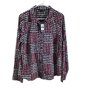 Tommy Hilfiger Star Print Button Front Shirts  Lightweight